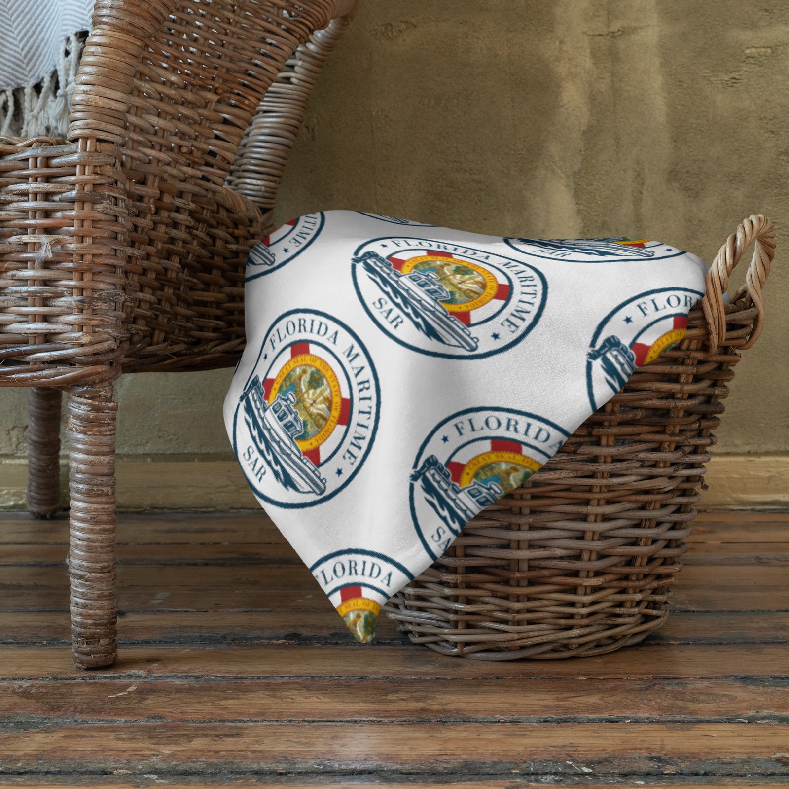 florida maritime sar throw blanket